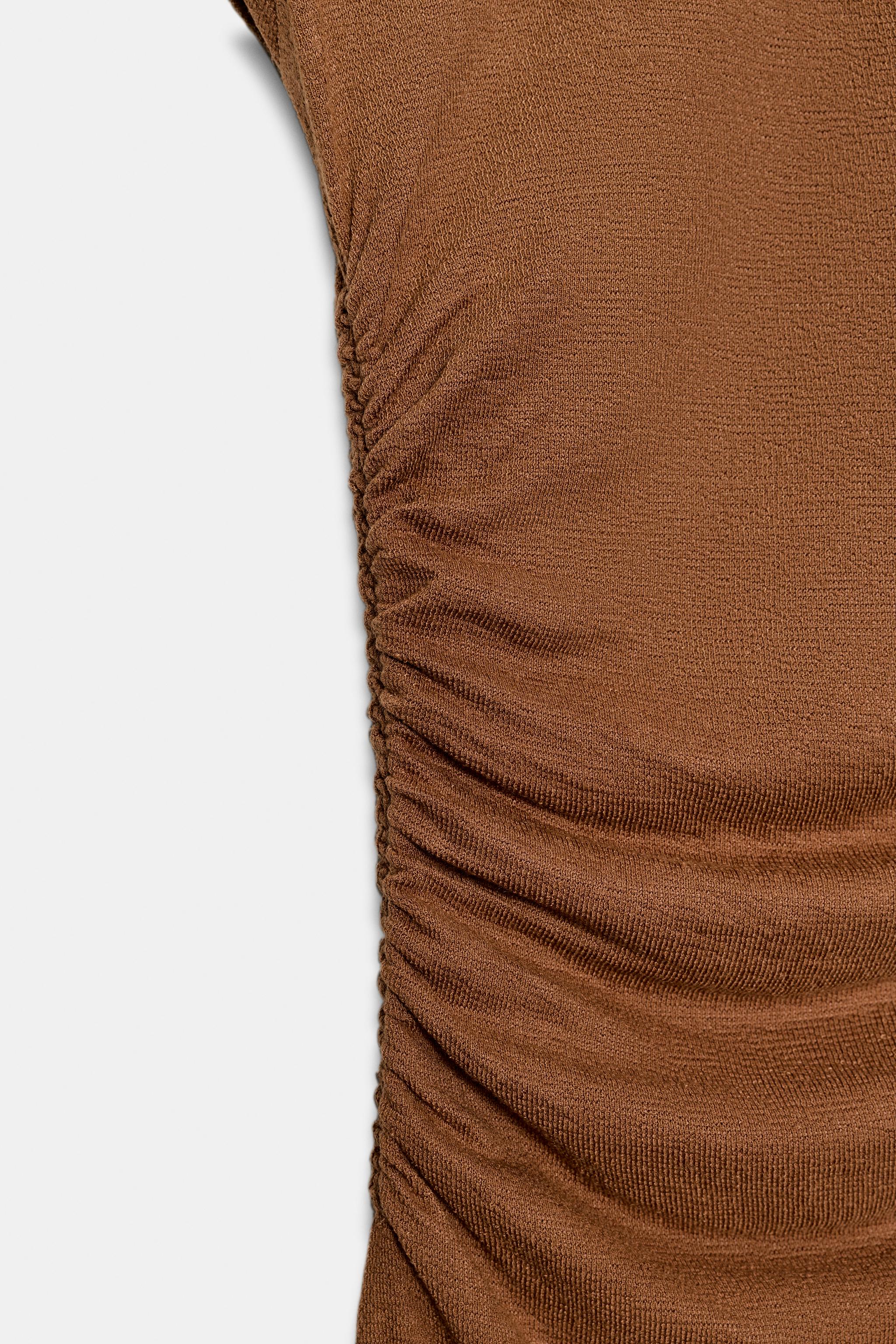 DRAPED MIDI DRESS